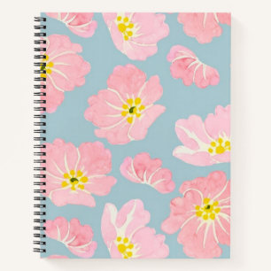Flower pattern notebook