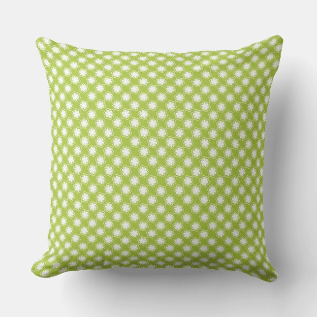 Flower Pattern on Green Cushion (Front)