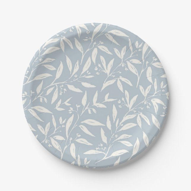 Flower pattern paper plate (Front)