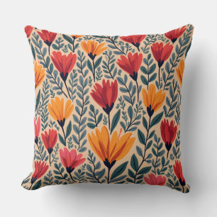 flower pattern pillow cushion