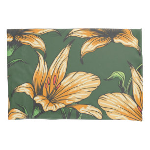 Flower pattern pillowcase