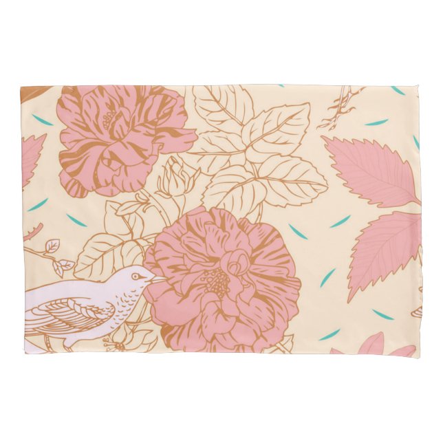 Flower pattern pillowcase (Front)