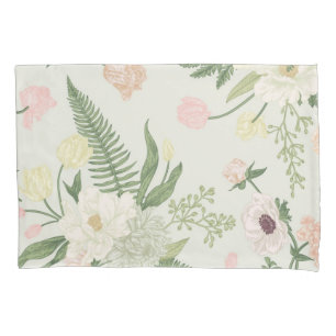 Flower pattern pillowcase