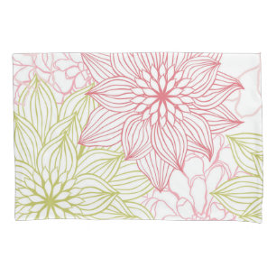 Flower pattern pillowcase