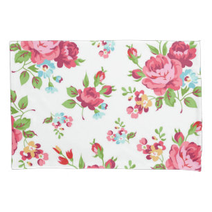 Flower pattern pillowcase