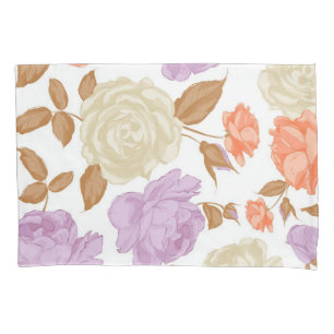 Flower pattern pillowcase