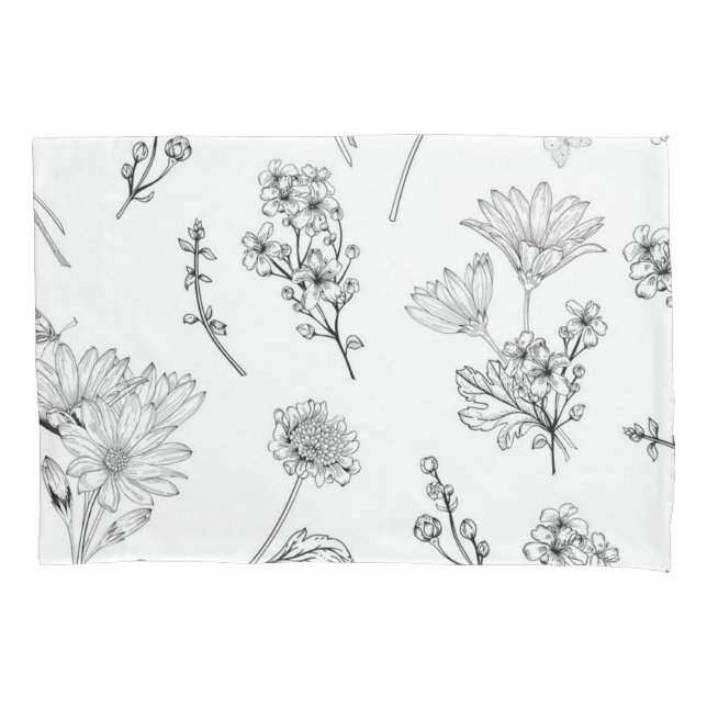 Flower pattern pillowcase (Front)