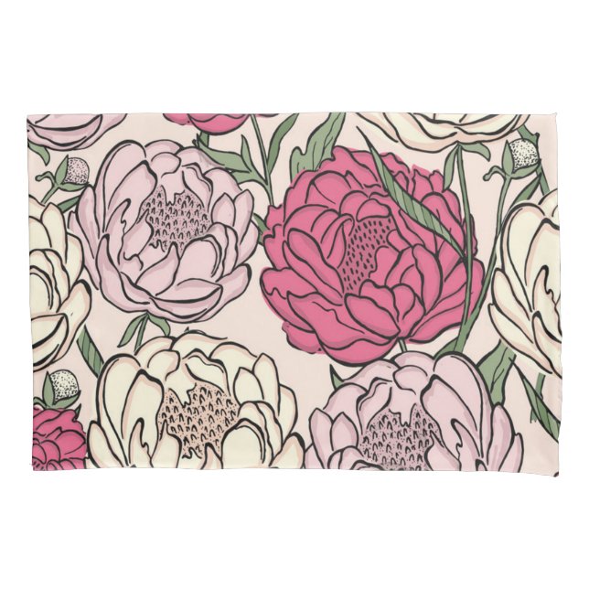 Flower pattern pillowcase (Front)