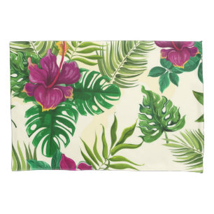 Flower pattern pillowcase