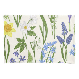 Flower pattern pillowcase