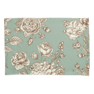 Flower pattern pillowcase