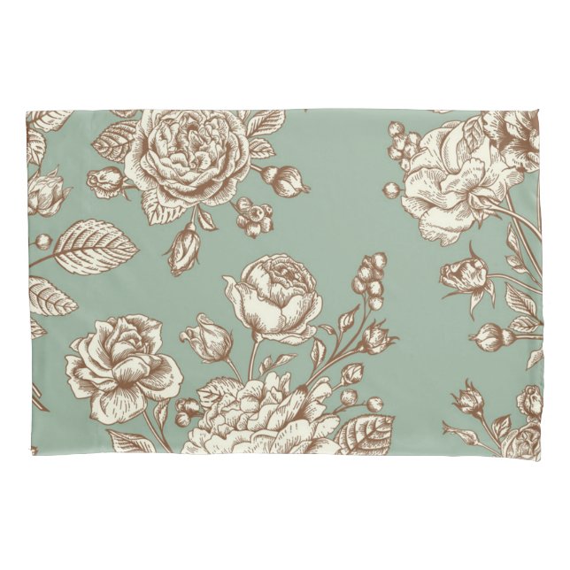 Flower pattern pillowcase (Front)