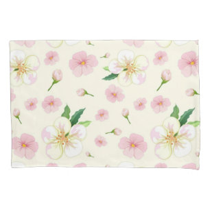 Flower pattern pillowcase