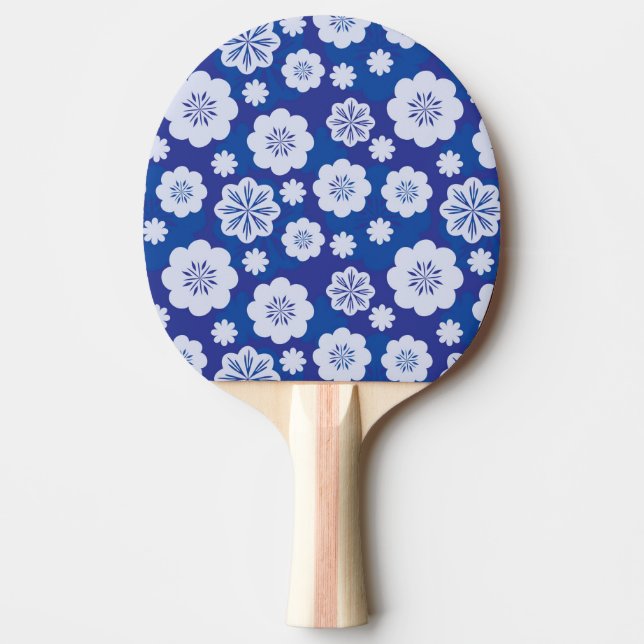 flower pattern ping pong paddle (Front)