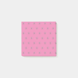 Flower Pattern Pink Post-it Notes