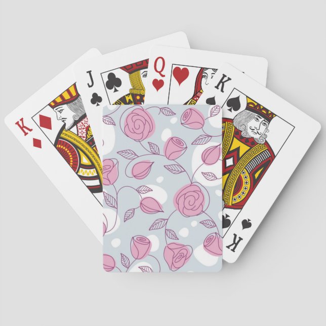 Flower pattern playing cards (Back)