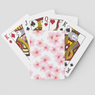 Flower pattern playing cards