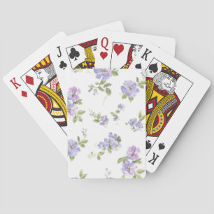 Flower pattern playing cards
