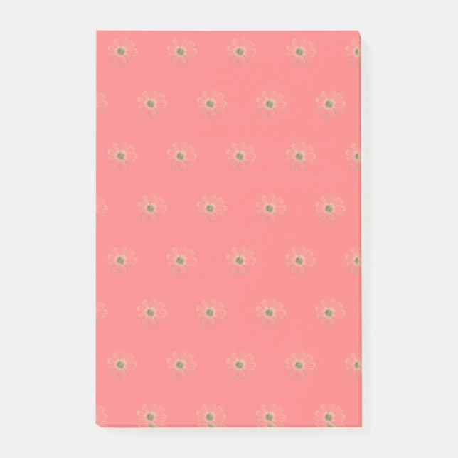 Flower Pattern Post-it Notes (Front)