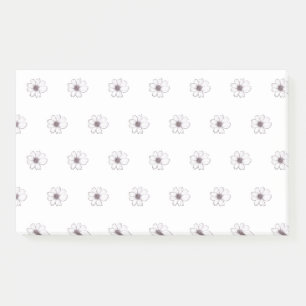 Flower Pattern Post-it Notes