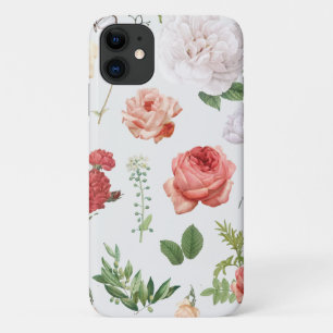 Flower Pattern, Rose Case-Mate iPhone Case