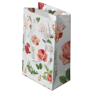 Flower Pattern, Rose Small Gift Bag