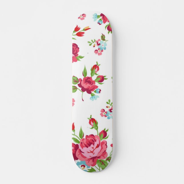 Flower pattern skateboard (Front)