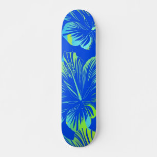 Flower pattern skateboard