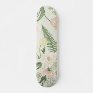 Flower pattern skateboard