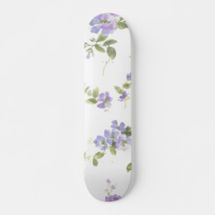 Flower pattern skateboard