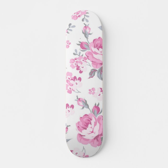 Flower pattern skateboard (Front)