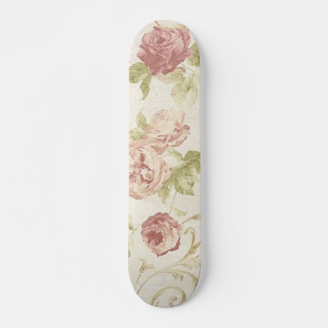 Flower pattern skateboard (Front)