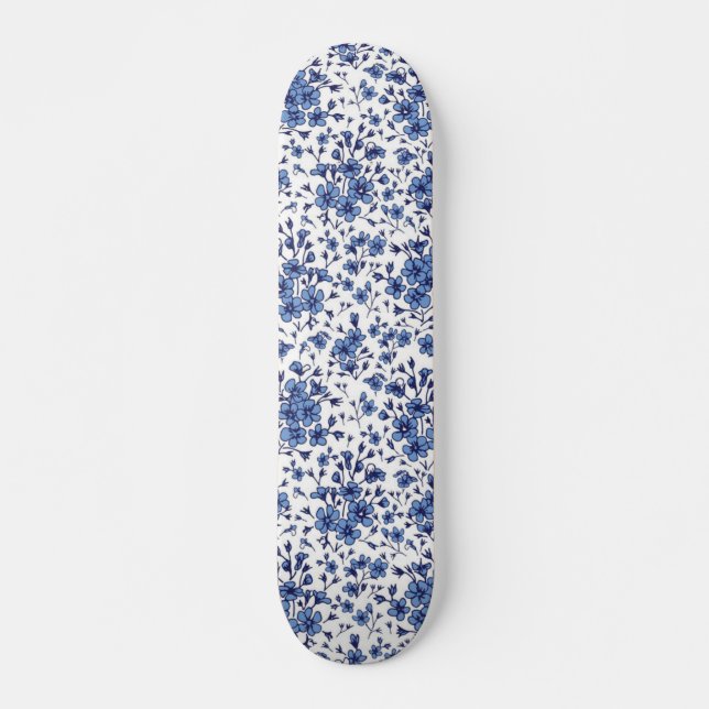 Flower pattern skateboard (Front)