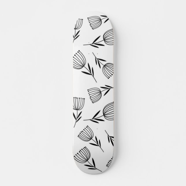 Flower pattern skateboard (Front)