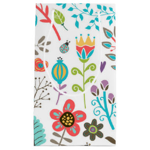 Flower pattern small gift bag