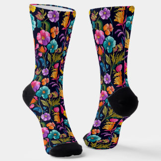 Flower Pattern Socks
