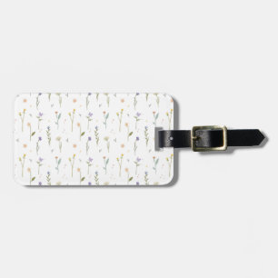 Flower Pattern Spring Floral Luggage Tag