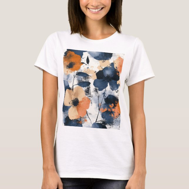 Flower pattern T-Shirt (Front)