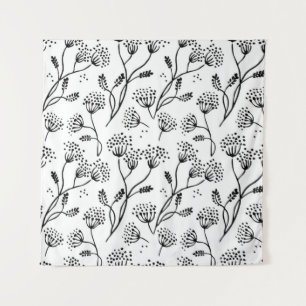 Flower pattern tapestry