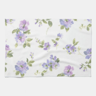 Flower pattern tea towel