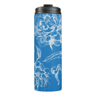 Flower pattern thermal tumbler