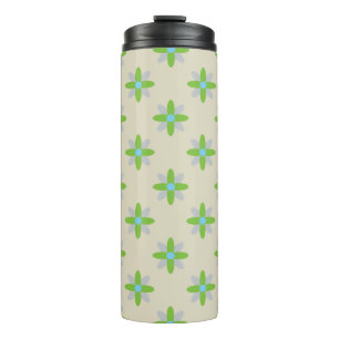 Flower Pattern Thermal Tumbler