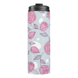 Flower pattern thermal tumbler