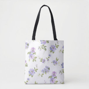 Flower pattern tote bag