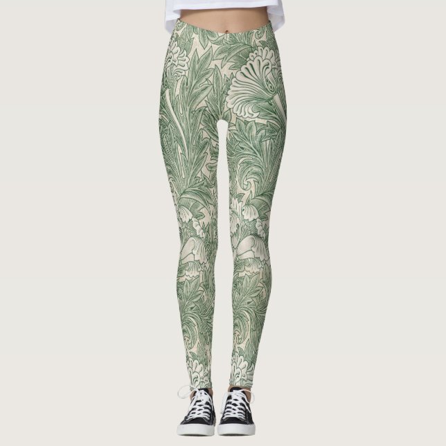 Flower Pattern, William Morris Leggings (Front)