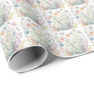 Flower Pattern Wrapping Paper