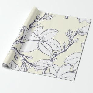 Flower pattern wrapping paper