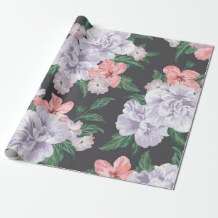 Flower pattern wrapping paper