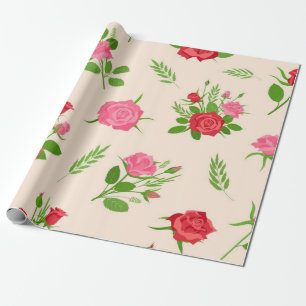Flower pattern wrapping paper