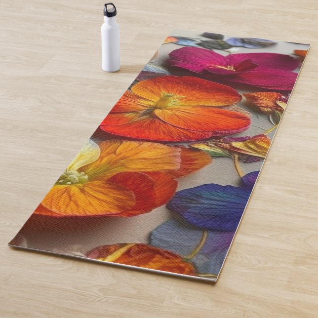 Flower Pattern Yoga Mat (In Situ)